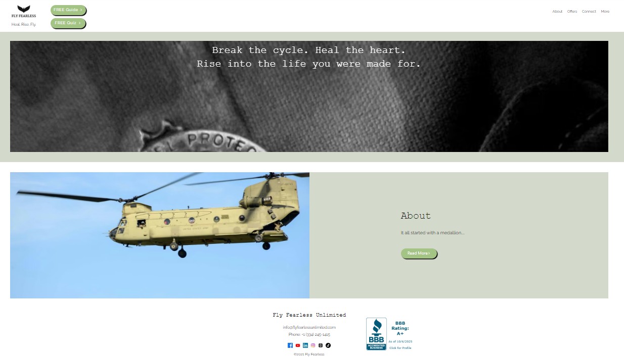 Previous Fly Fearless homepage